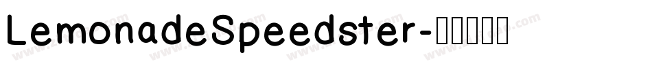 LemonadeSpeedster字体转换