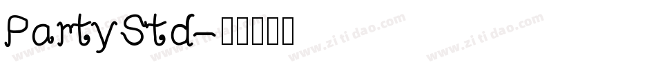 PartyStd字体转换