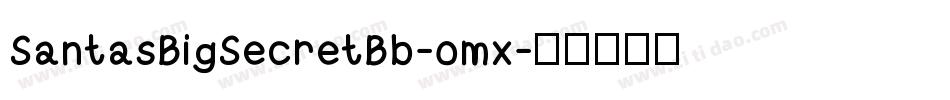 SantasBigSecretBb-omx字体转换