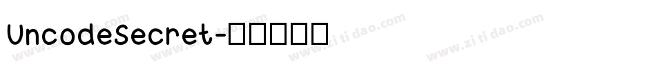 UncodeSecret字体转换