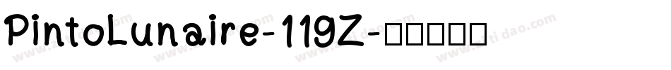PintoLunaire-119Z字体转换