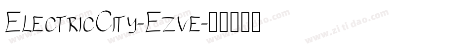 ElectricCity-Ezve字体转换