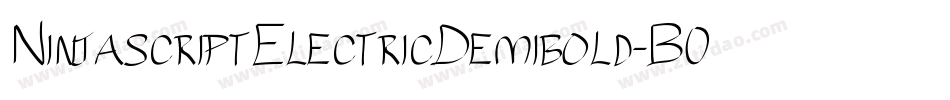 NinjascriptElectricDemibold-B0Ld字体转换