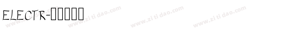 electr字体转换