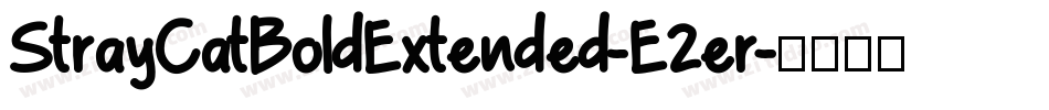 StrayCatBoldExtended-E2er字体转换