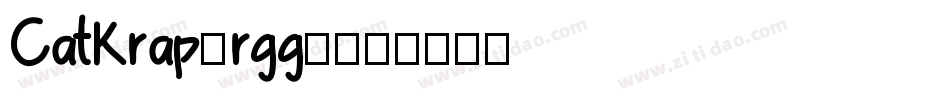 CatKrap-rgg9字体转换