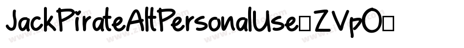 JackPirateAltPersonalUse-ZVpO8字体转换
