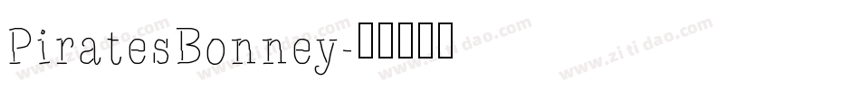 PiratesBonney字体转换