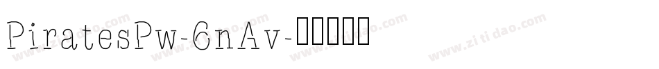 PiratesPw-6nAv字体转换