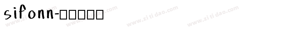 sifonn字体转换