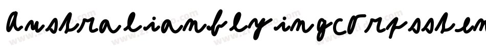 Australianflyingcorpsstencile-aAMK字体转换