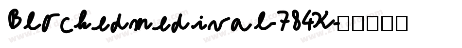 Blockedmedival-784K字体转换