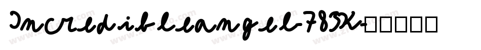 Incredibleangel-783K字体转换