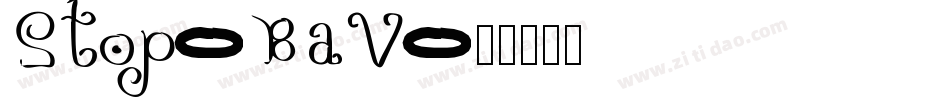 Stop-BaV字体转换