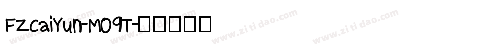 FZCaiYun-M09T字体转换