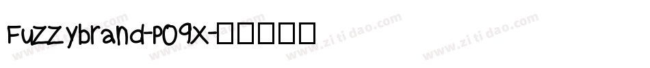 Fuzzybrand-P09x字体转换
