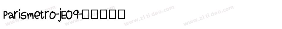Parismetro-jE09字体转换