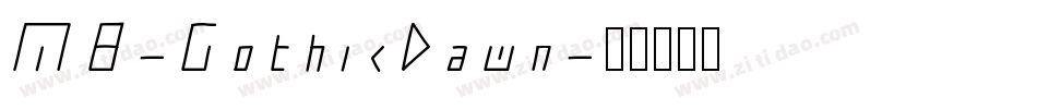MB-GothicDawn字体转换