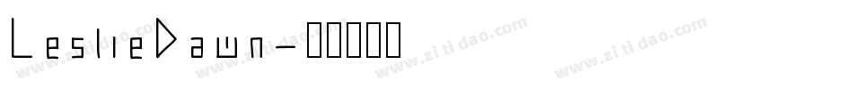 LeslieDawn字体转换