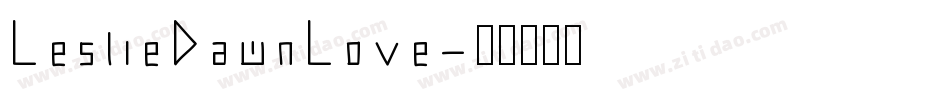 LeslieDawnLove字体转换