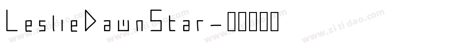 LeslieDawnStar字体转换