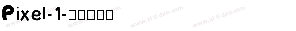 Pixel-1字体转换
