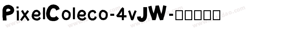 PixelColeco-4vJW字体转换