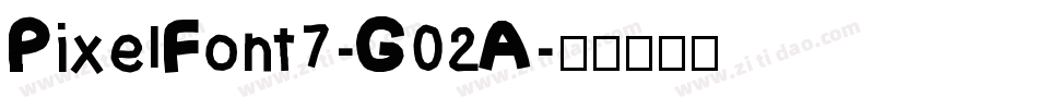PixelFont7-G02A字体转换