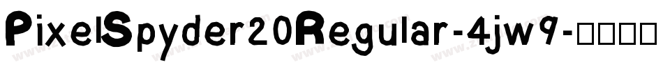 PixelSpyder20Regular-4jw9字体转换