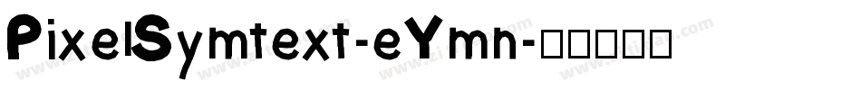 PixelSymtext-eYmn字体转换