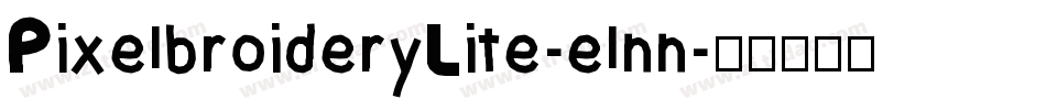 PixelbroideryLite-elnn字体转换