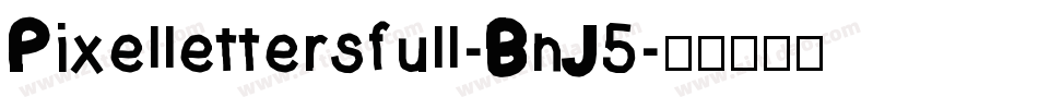 Pixellettersfull-BnJ5字体转换