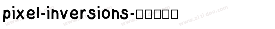 pixel-inversions字体转换