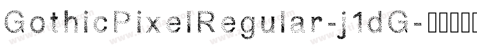 GothicPixelRegular-j1dG字体转换