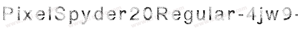 PixelSpyder20Regular-4jw9字体转换