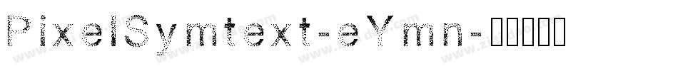 PixelSymtext-eYmn字体转换