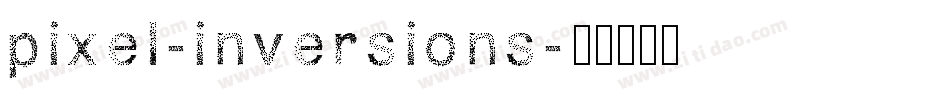 pixel-inversions字体转换
