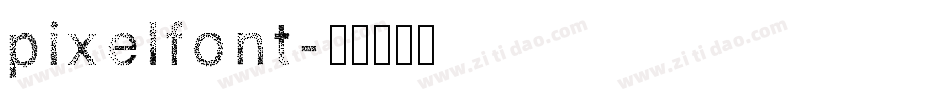 pixelfont字体转换