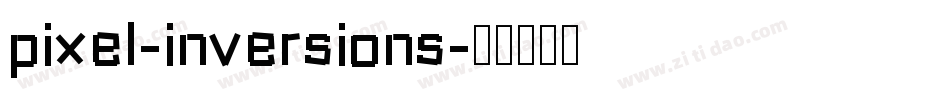 pixel-inversions字体转换