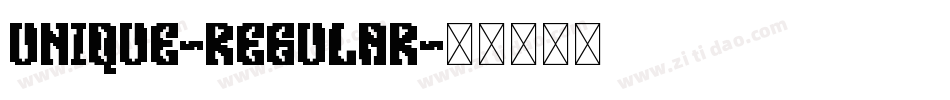 Unique-Regular字体转换