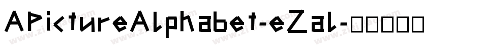 APictureAlphabet-eZal字体转换