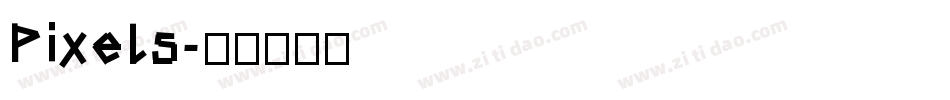 Pixels字体转换