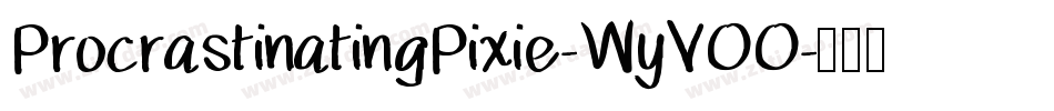 ProcrastinatingPixie-WyVOO字体转换