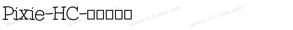 Pixie-HC字体转换