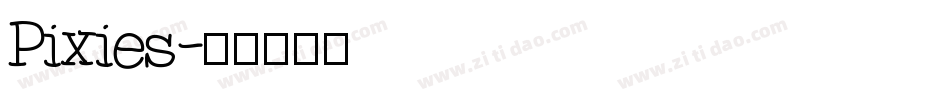 Pixies字体转换