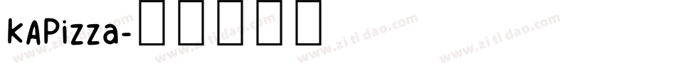 KAPizza字体转换