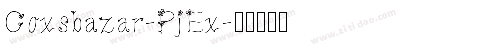 Coxsbazar-PjEx字体转换
