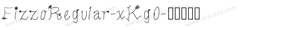 FizzoRegular-xKg0字体转换