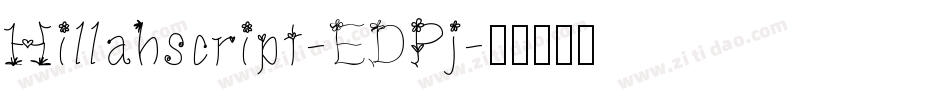 Hillahscript-EDPj字体转换