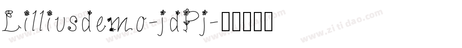 Lilliusdemo-jdPj字体转换